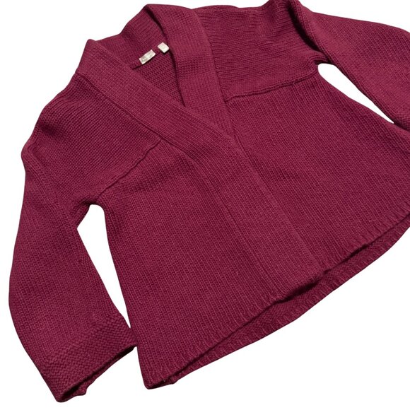 Halogen Cashmere Angora Cardigan Wine Burgundy – Women’s Small, EUC - Picture 9 of 13